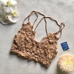 FREE PEOPLE INTIMATES.  spaghetti strap bralette.